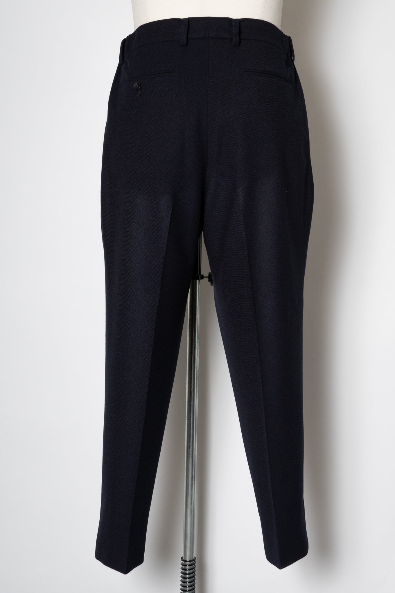 FRENCH TWILL SHIRRING TROUSERS / NAVY