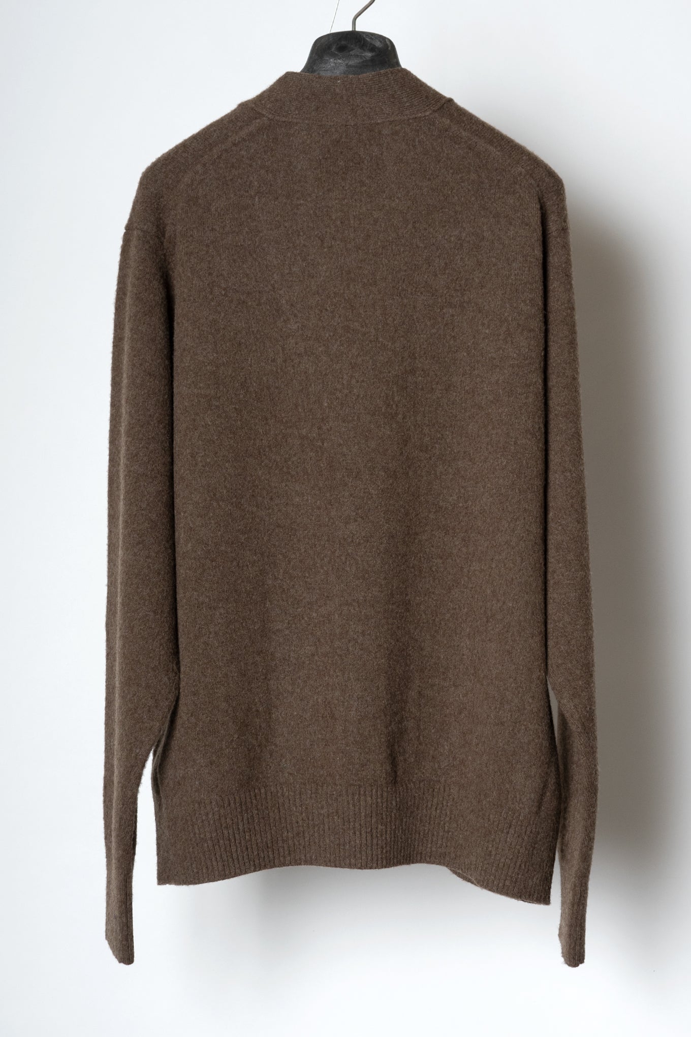 ONESIDE RAGLAN SLEEVE CARDIGAN / TOP BROWN