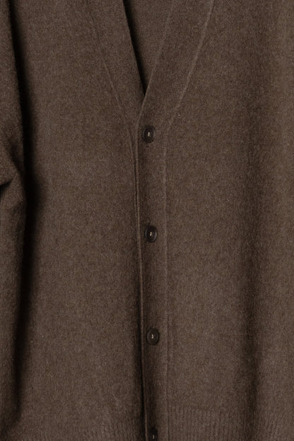 ONESIDE RAGLAN SLEEVE CARDIGAN / TOP BROWN