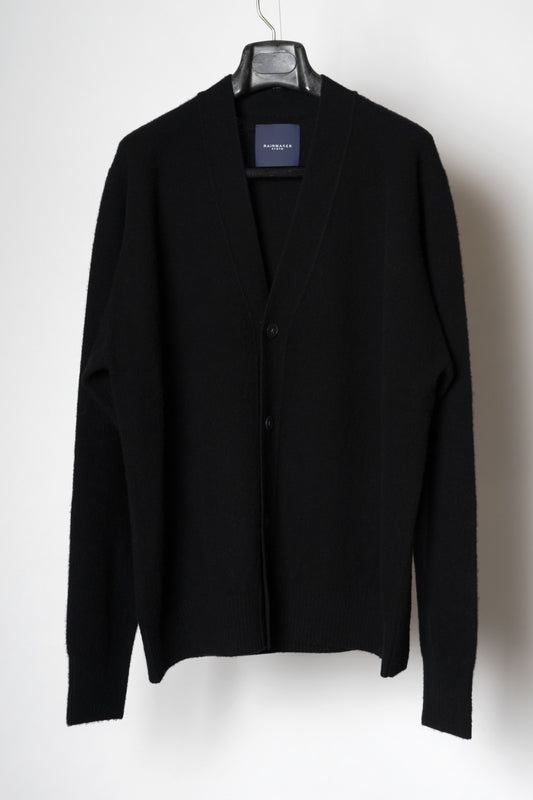 ONESIDE RAGLAN SLEEVE CARDIGAN / BLACK