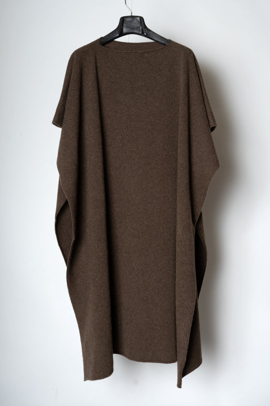 STOLE PONCHO / TOP BROWN