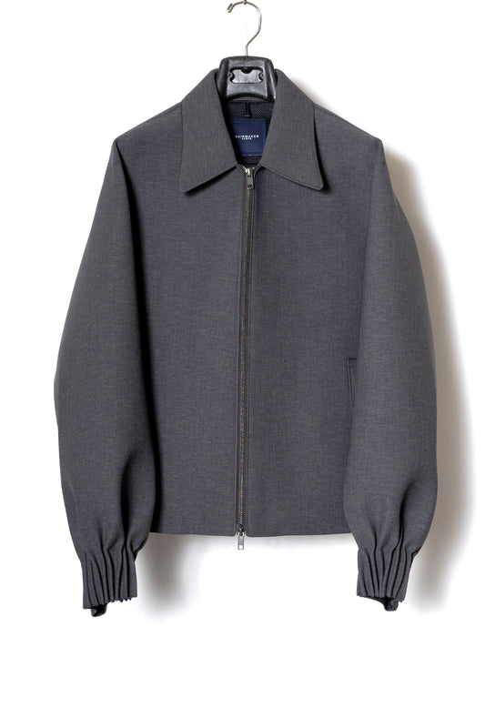 BUMPY GATHERED JACKET / STONE