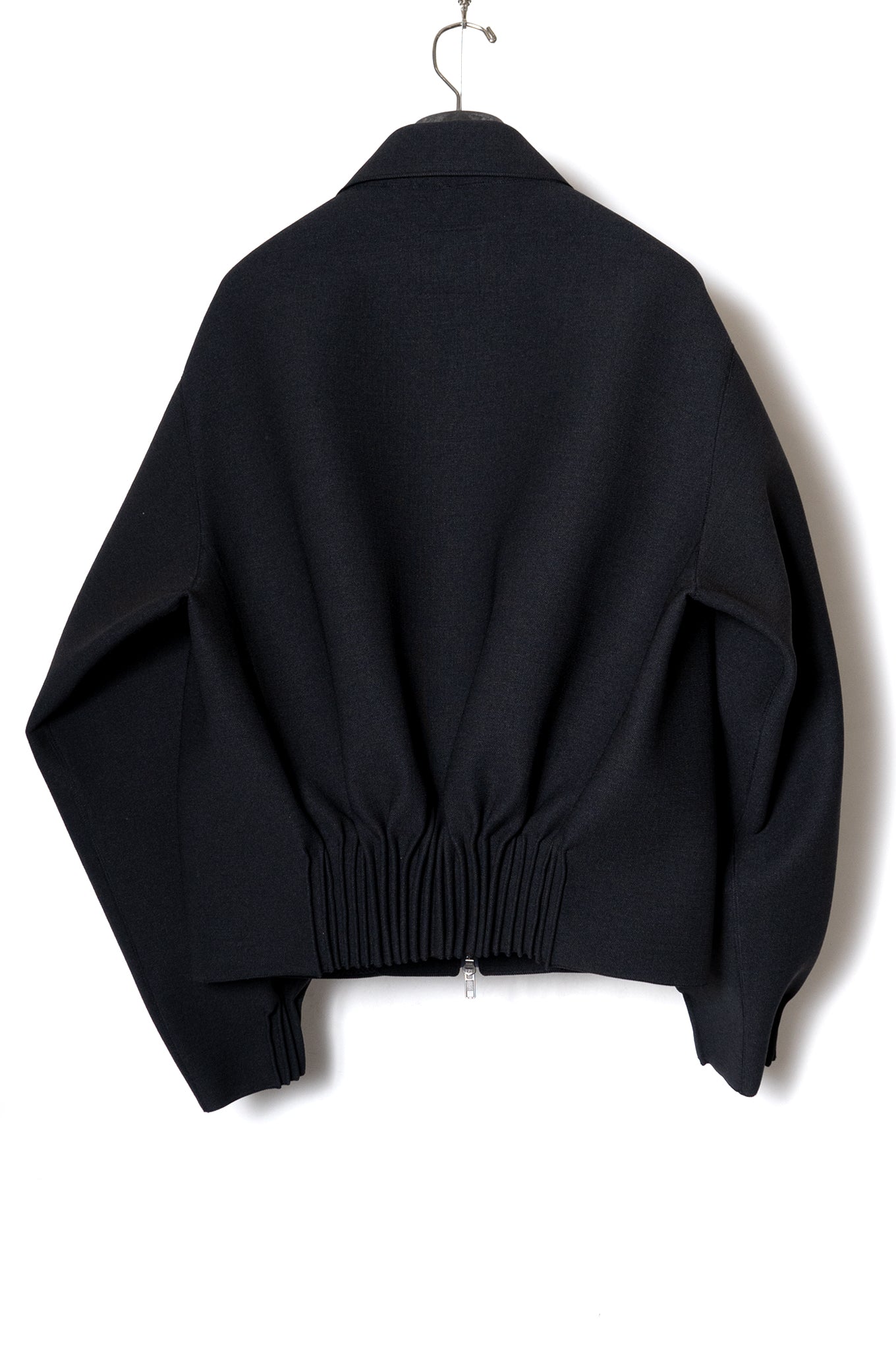 BUMPY GATHERED JACKET / BLACK