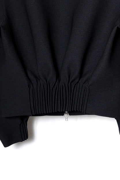 BUMPY GATHERED JACKET / BLACK