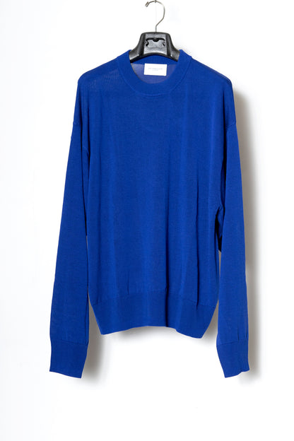 CREW-NECK SWEATER / BLUE