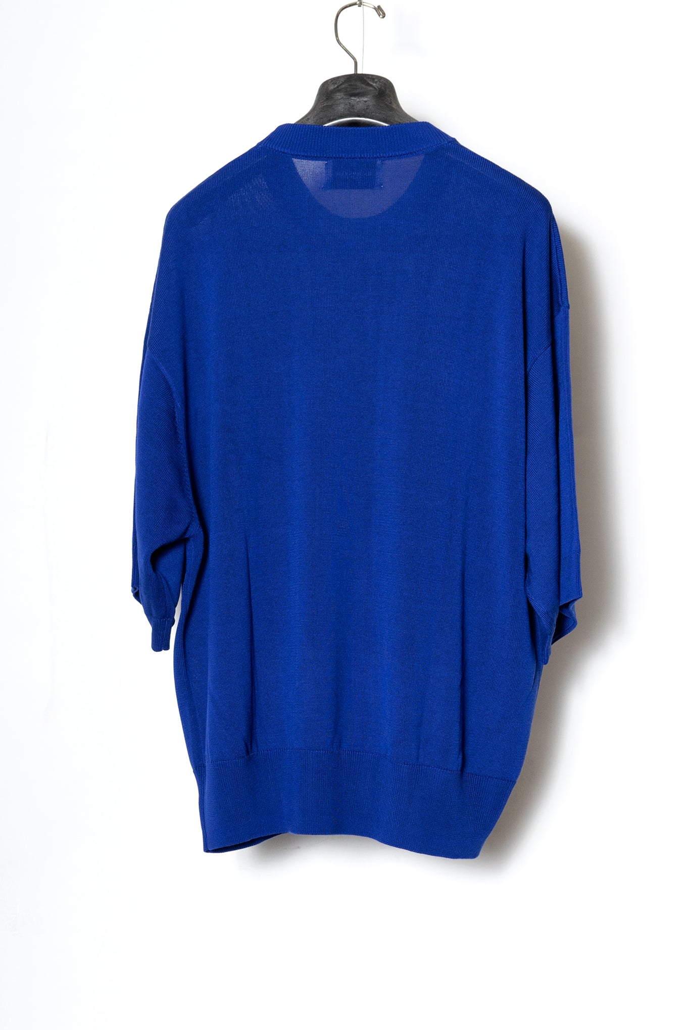 CREW-NECK S/S SWEATER / BLUE