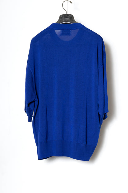 CREW-NECK S/S SWEATER / BLUE