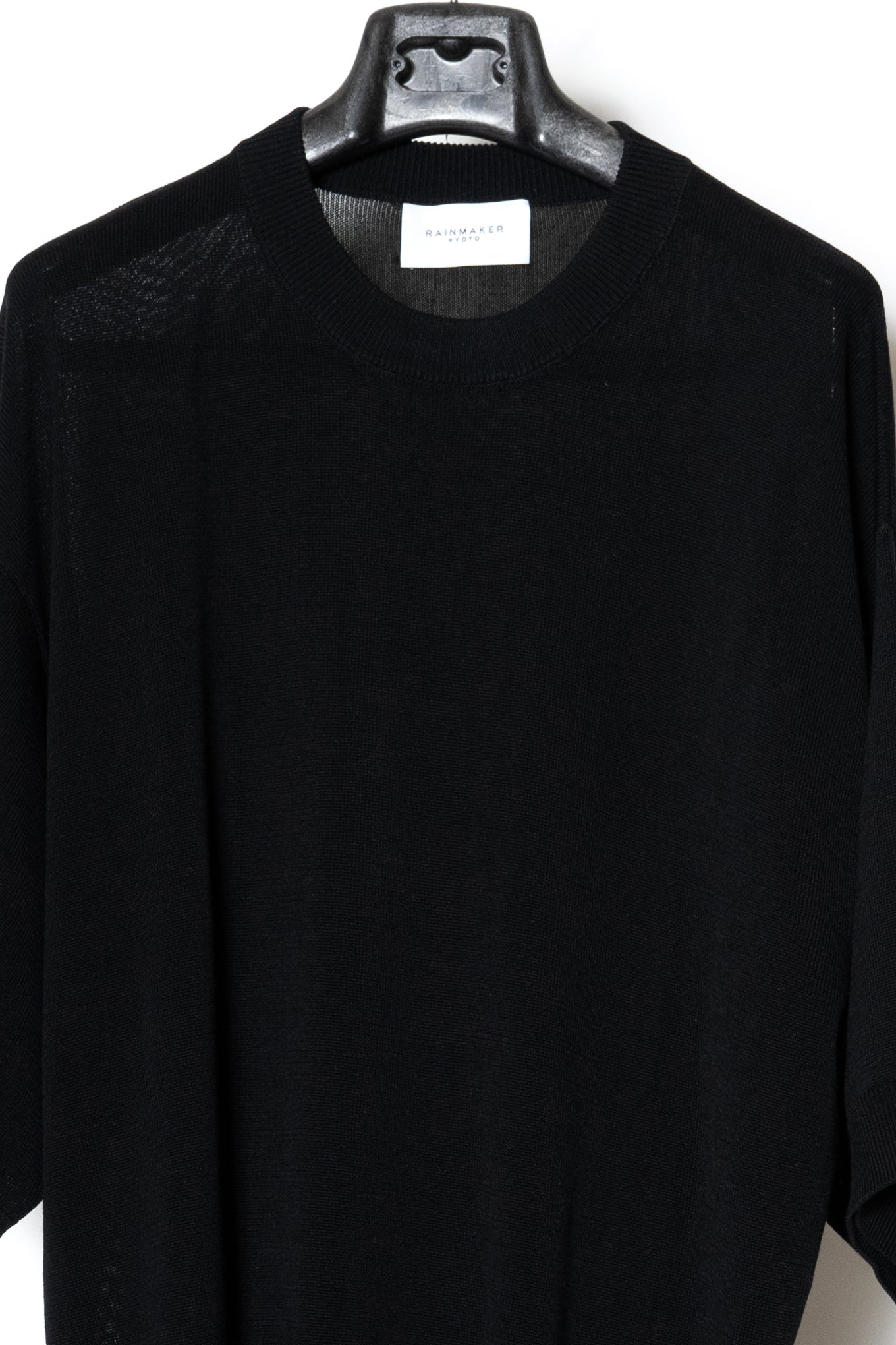 CREW-NECK S/S SWEATER / BLACK