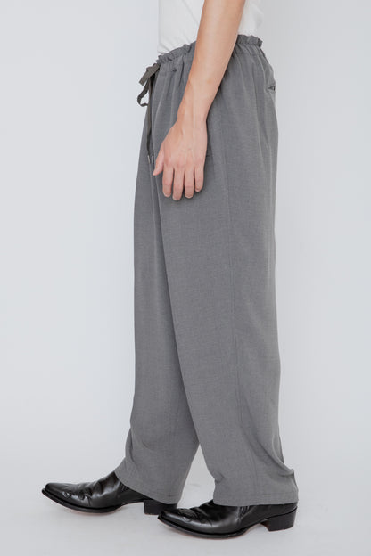 MELANGE TWILL DOUGI PANTS / TOP GRAY