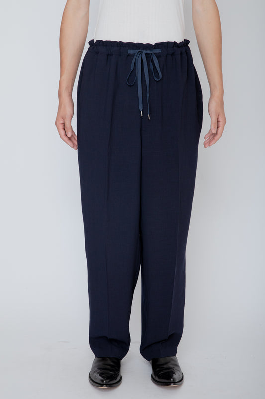 MELANGE TWILL DOUGI PANTS / NAVY