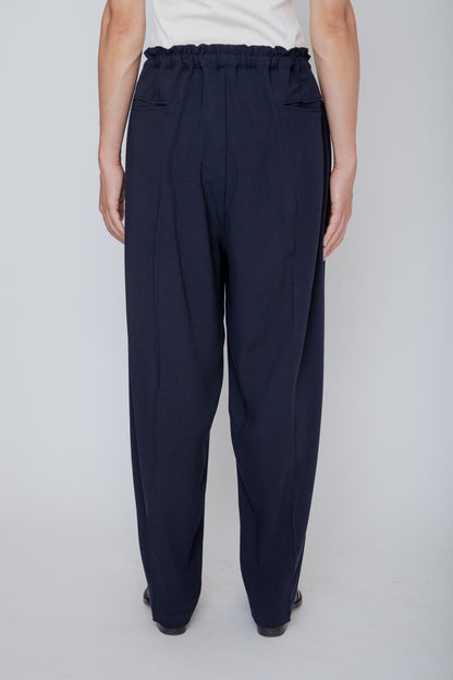 MELANGE TWILL DOUGI PANTS / NAVY