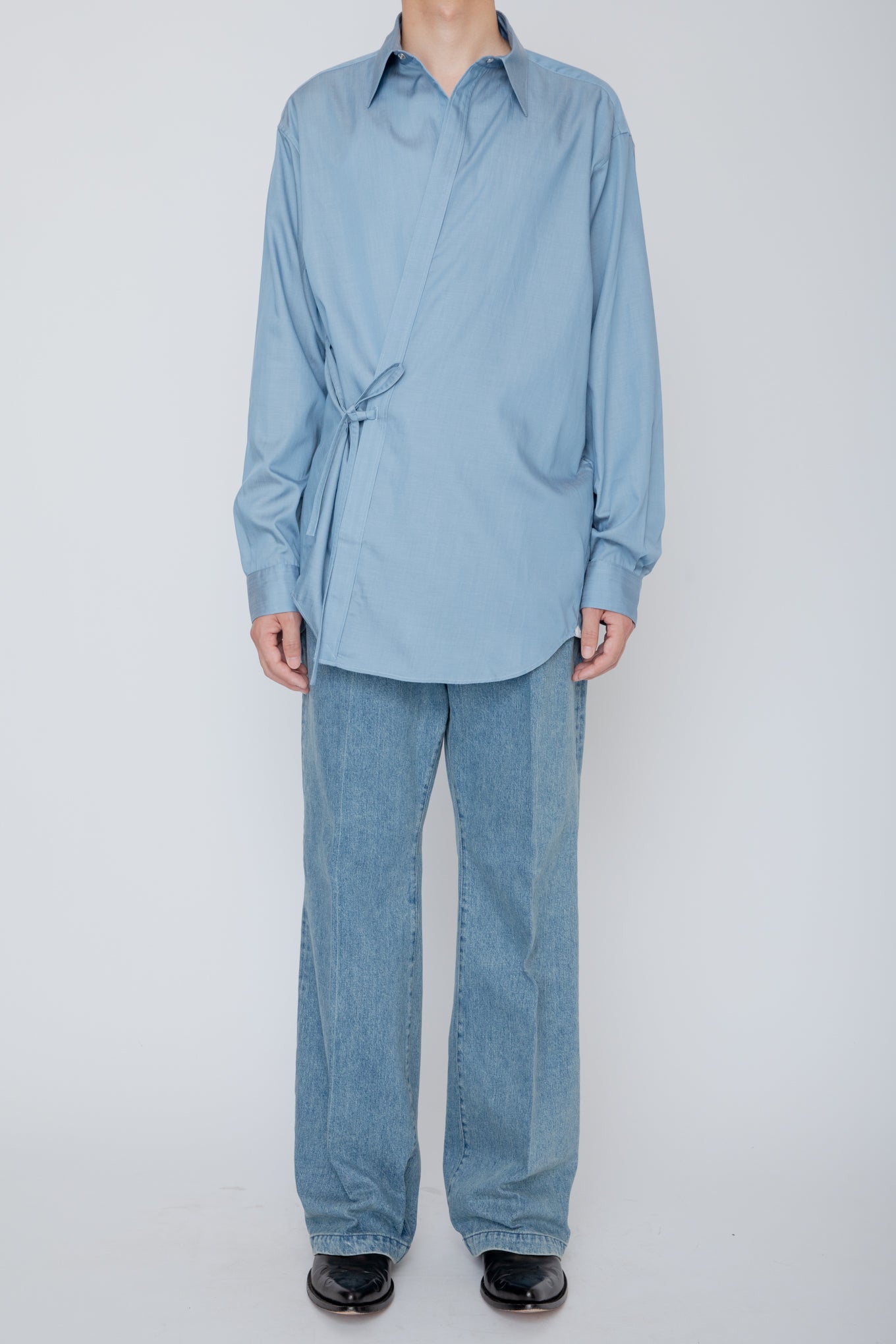 REGULAR COLLAR DOUGI SHIRT / LIGHT INDIGO