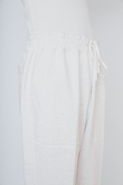 EASY SWEATPANTS / HEATHER WHITE