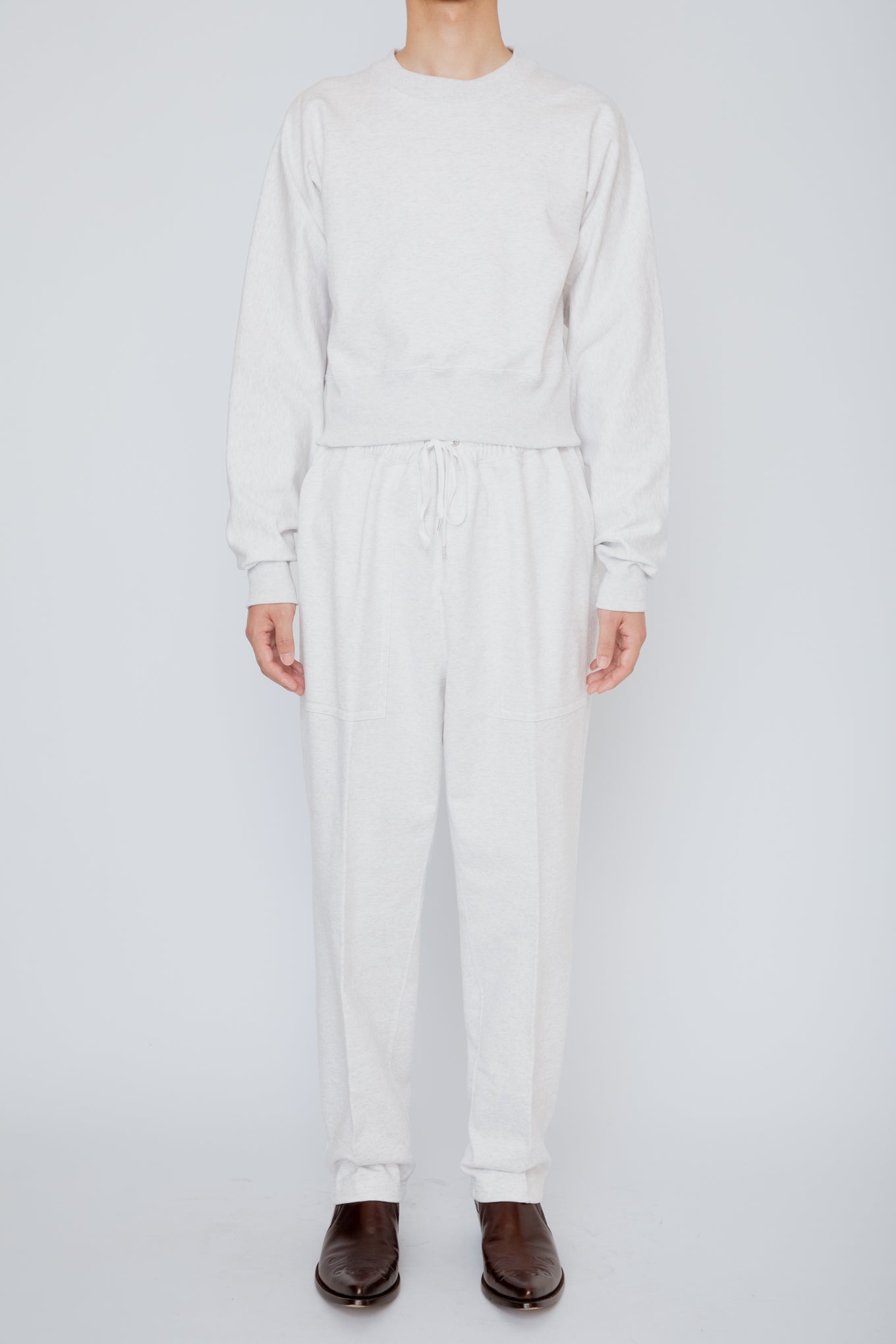 EASY SWEATPANTS / HEATHER WHITE