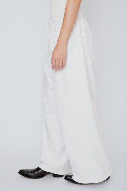 HAKAMA SWEATPANTS / HEATHER WHITE
