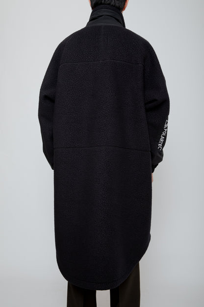 POLARTEC FLEECE MONSTER COAT / BLACK