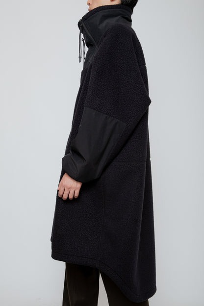 POLARTEC FLEECE MONSTER COAT / BLACK