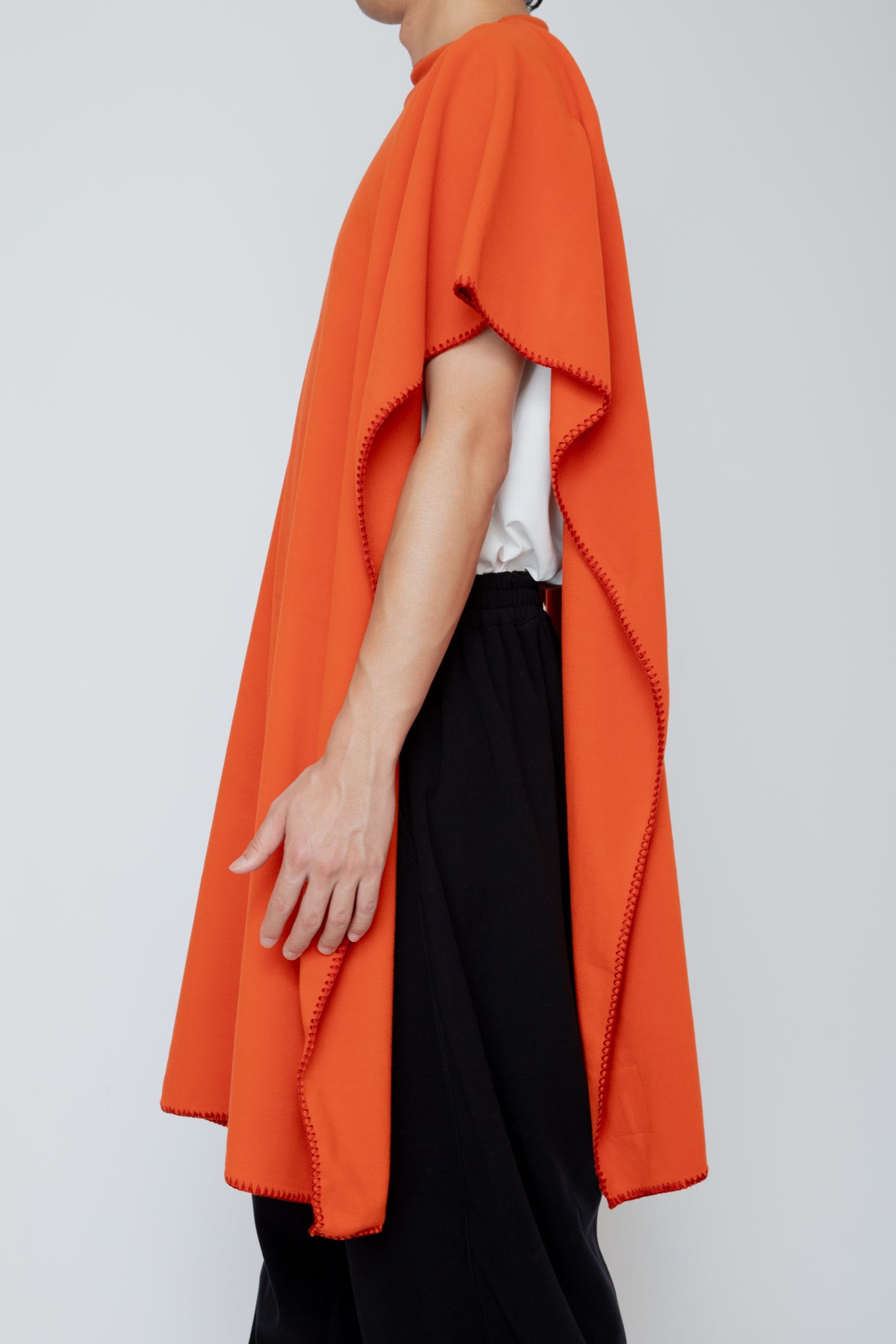 POLARTEC STOLE PONCHO / ORANGE