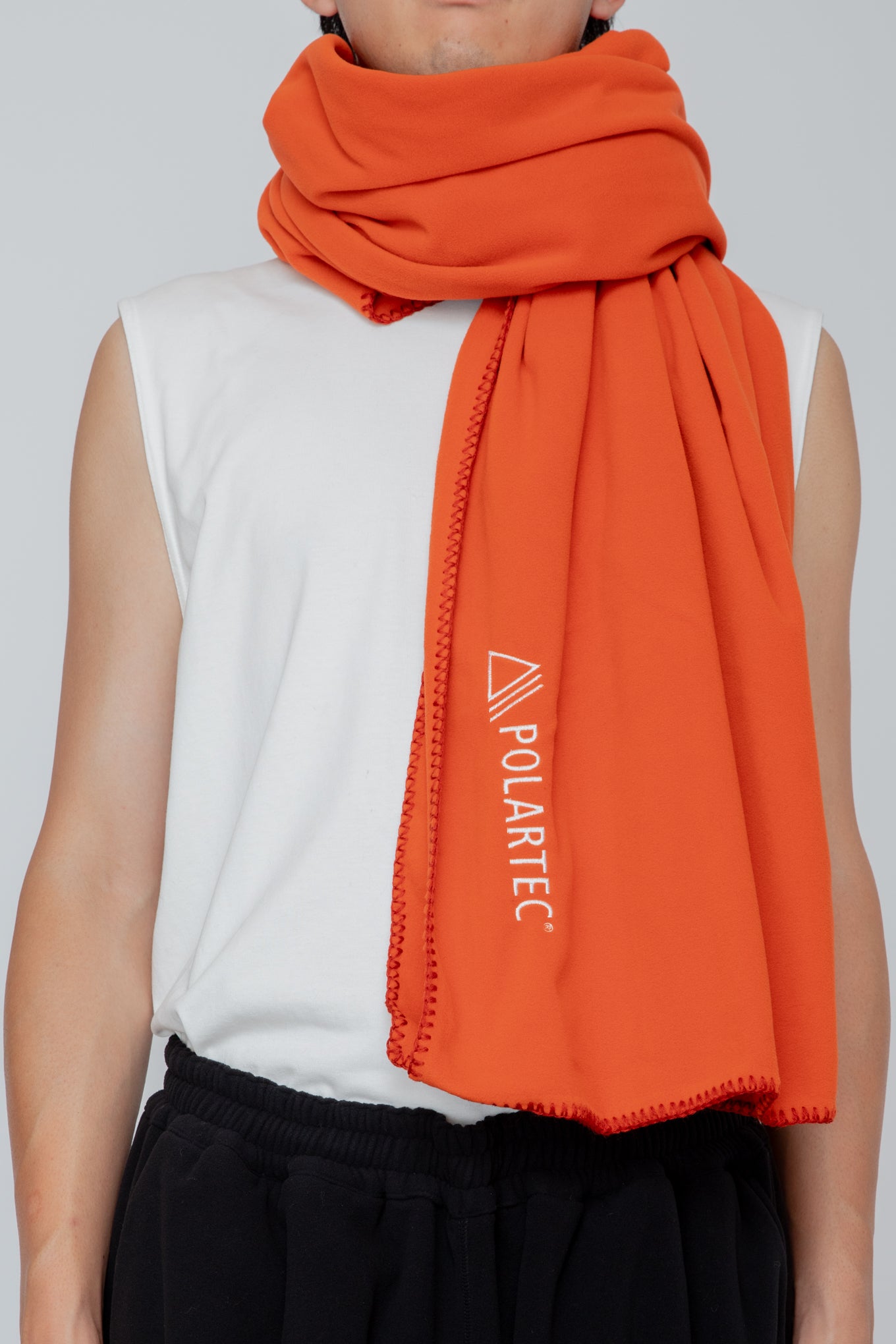 POLARTEC STOLE PONCHO / ORANGE