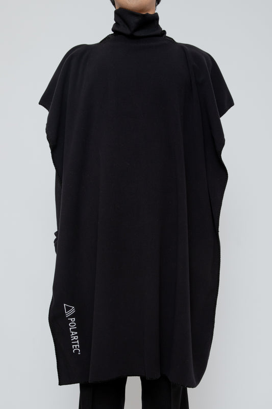 POLARTEC STOLE PONCHO / BLACK