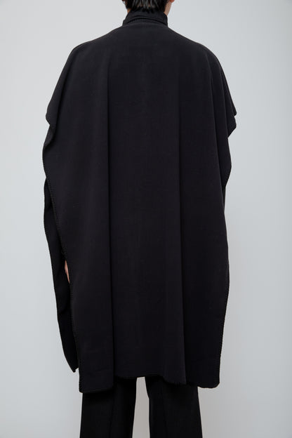 POLARTEC STOLE PONCHO / BLACK