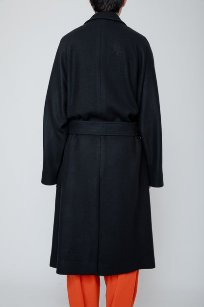 WRAP COAT / BLACK