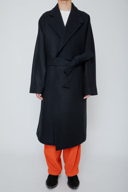 WRAP COAT / BLACK