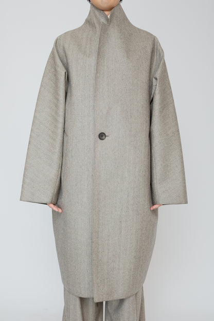 COCOON COAT / HERRINGBONE