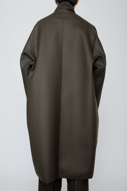 COCOON COAT / DARK OLIVE