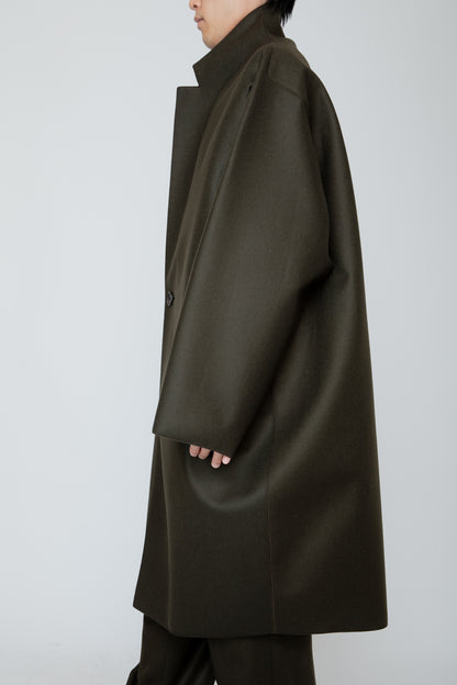 COCOON COAT / DARK OLIVE