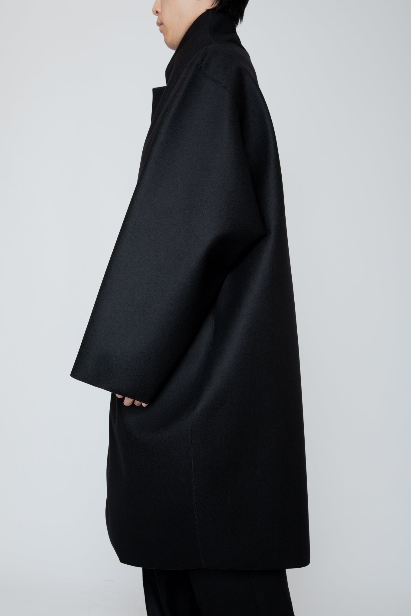 COCOON COAT / BLACK