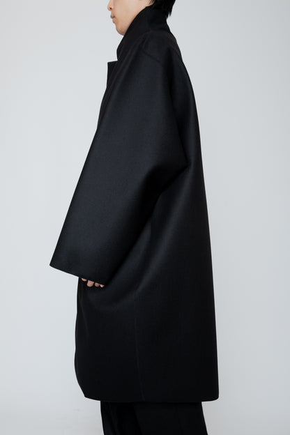 COCOON COAT / BLACK