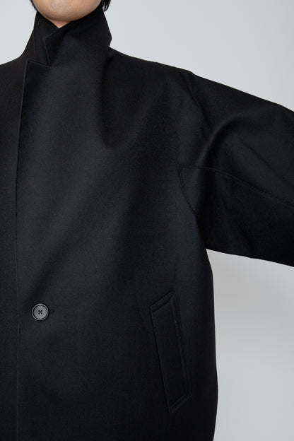 COCOON COAT / BLACK