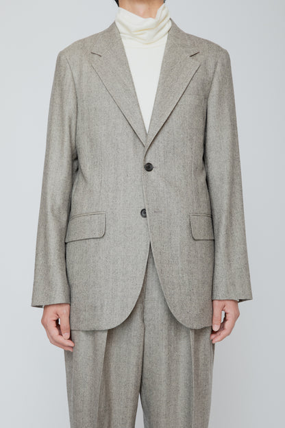 SINGLE BREASTED JACKET / HERRINGBONE