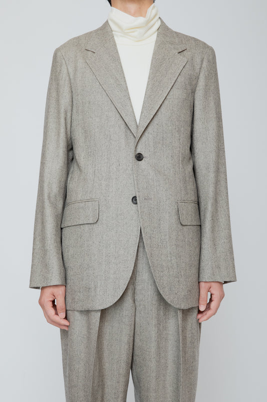 SINGLE BREASTED JACKET / HERRINGBONE