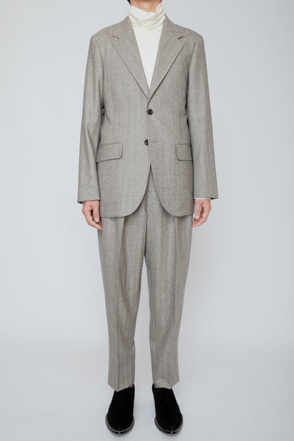 SINGLE BREASTED JACKET / HERRINGBONE