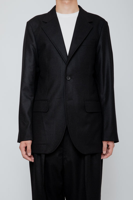 SINGLE BREASTED JACKET / BLACK