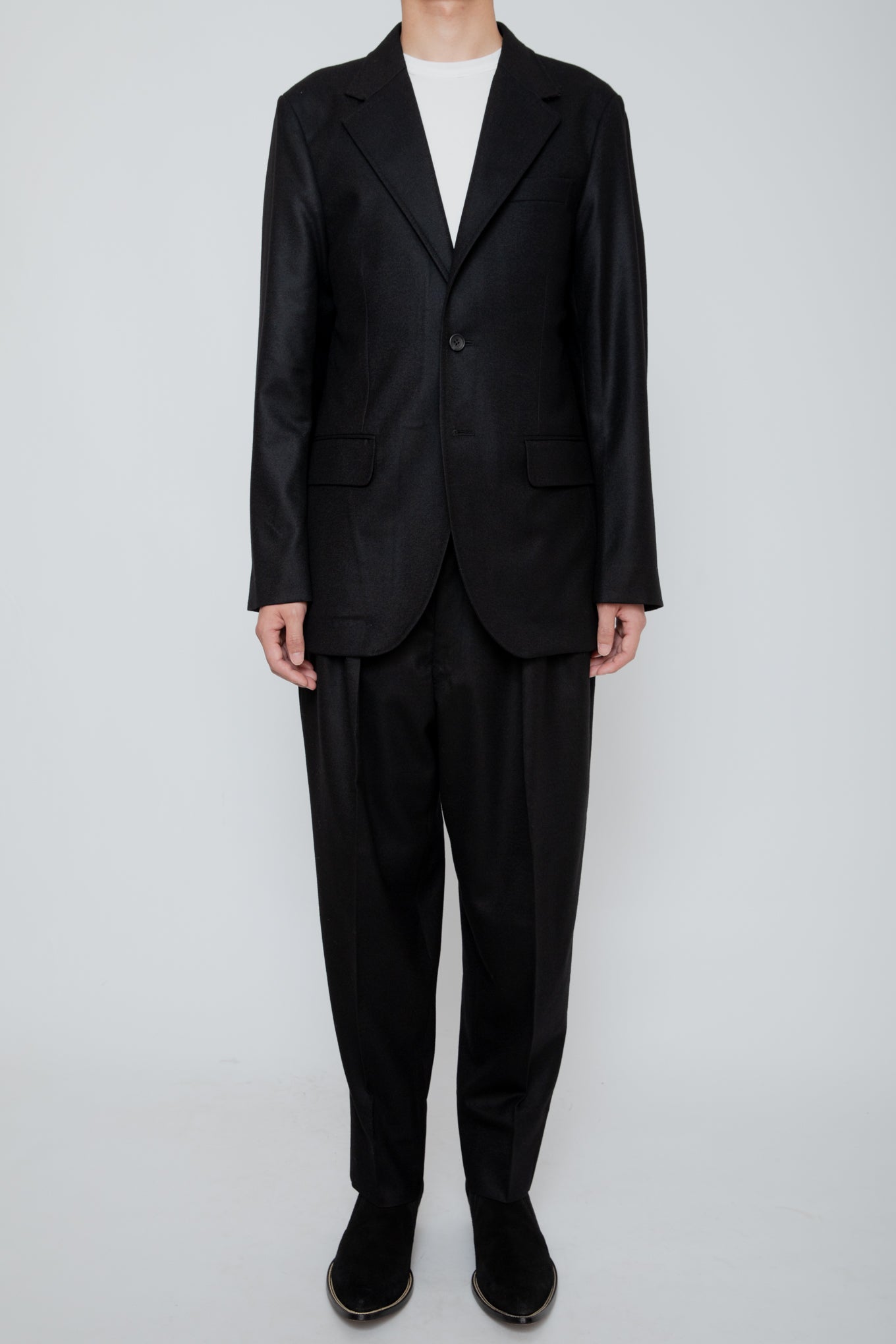 SINGLE BREASTED JACKET / BLACK