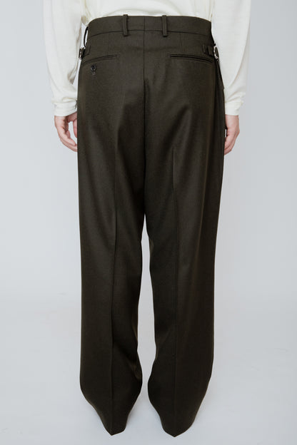 WIDE TROUSERS / DARK OLIVE