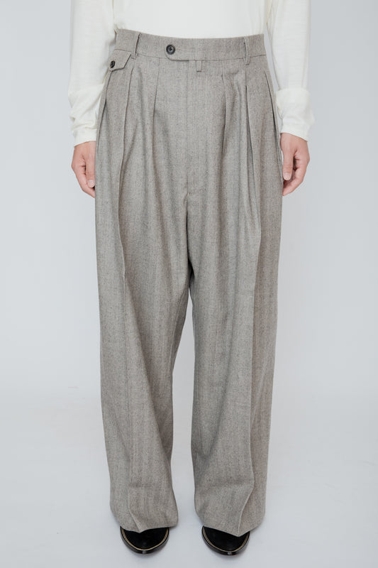 HAKAMA TROUSERS / HERRINGBONE