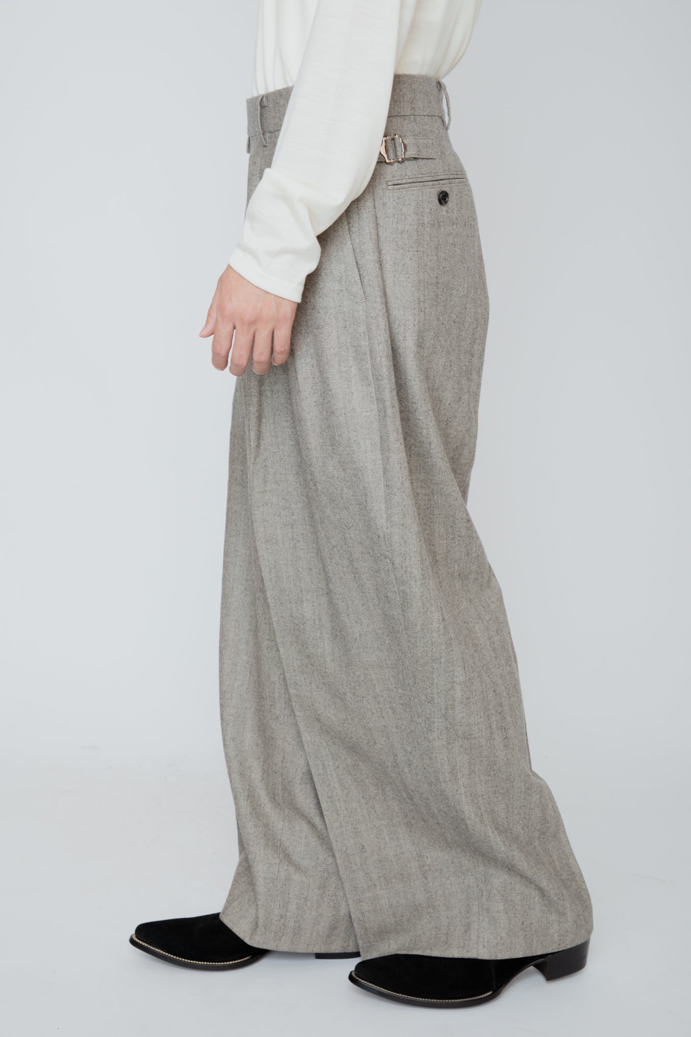 HAKAMA TROUSERS / HERRINGBONE