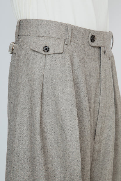 HAKAMA TROUSERS / HERRINGBONE