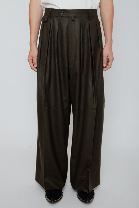 HAKAMA TROUSERS / DARK OLIVE