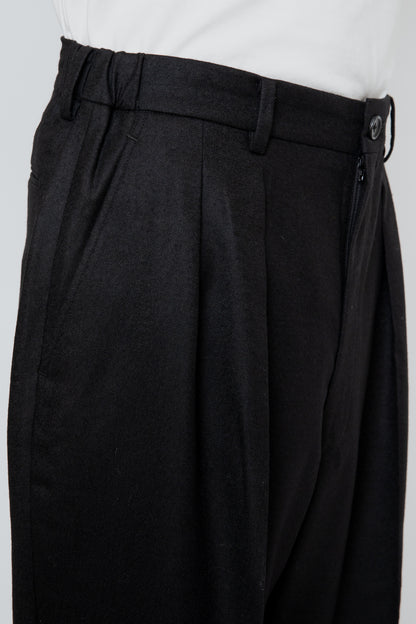 SHIRRING TROUSERS / BLACK