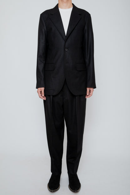 SHIRRING TROUSERS / BLACK