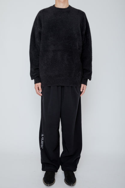 FOX CASHMERE CREW NECK SWEATER / BLACK