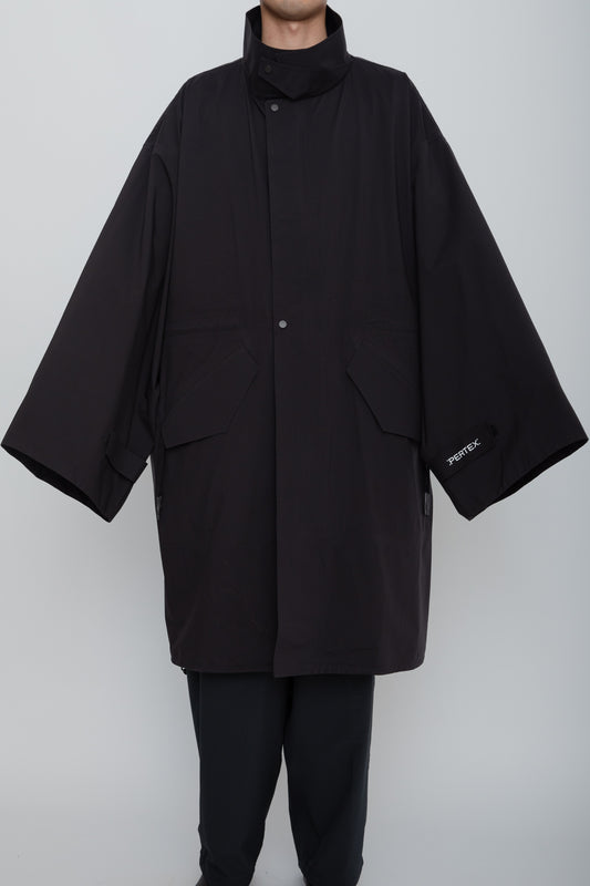 BREATHABLE WATERPROOF FIELD COAT / BLACK