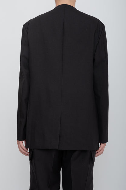 NO COLLAR JACKET / BLACK