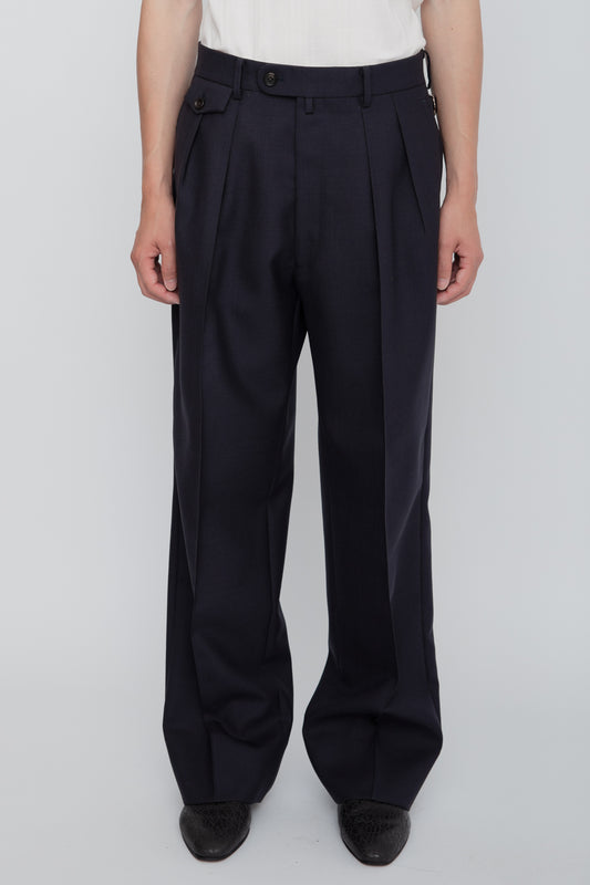 WIDE TROUSERS / NAVY