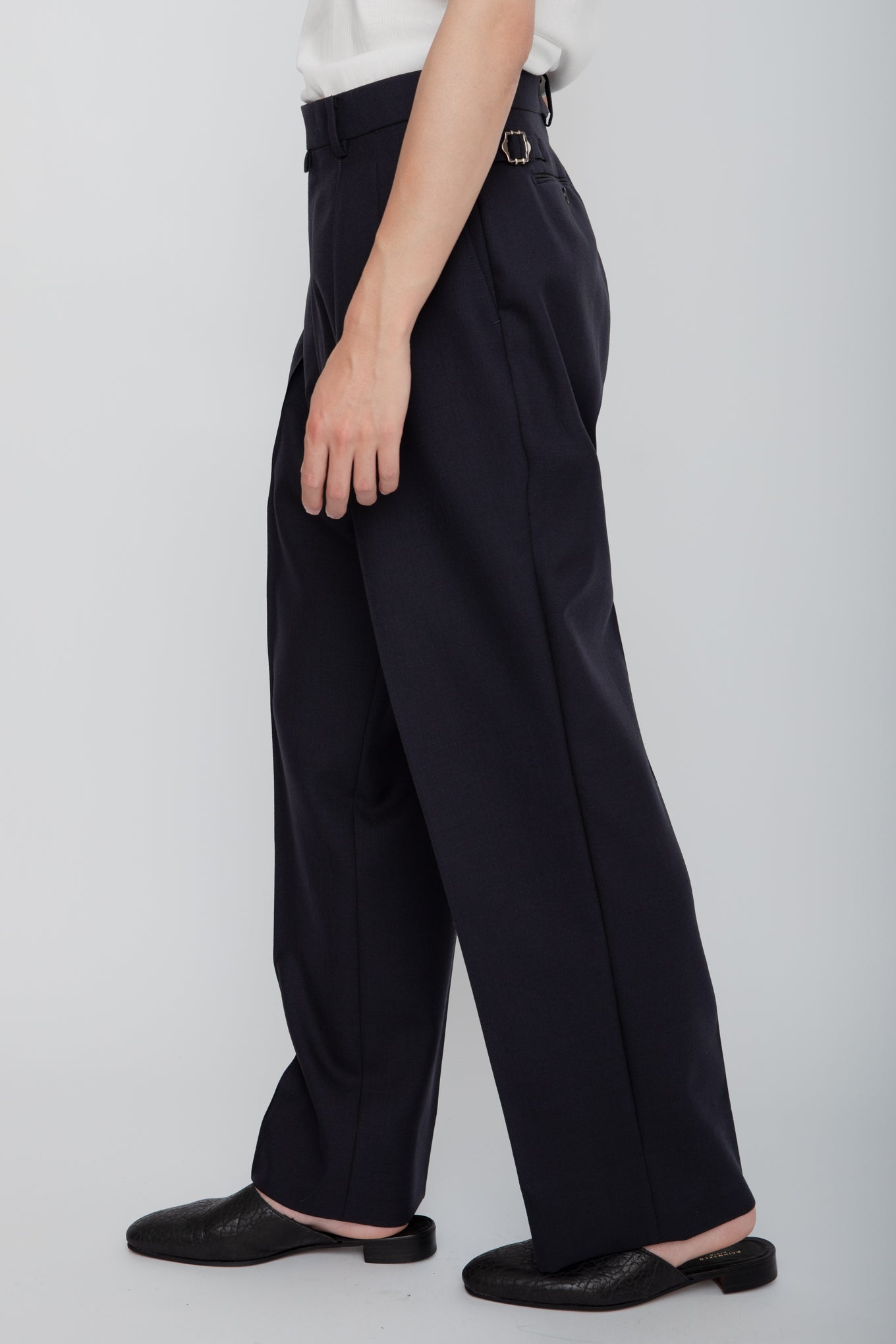 WIDE TROUSERS / NAVY
